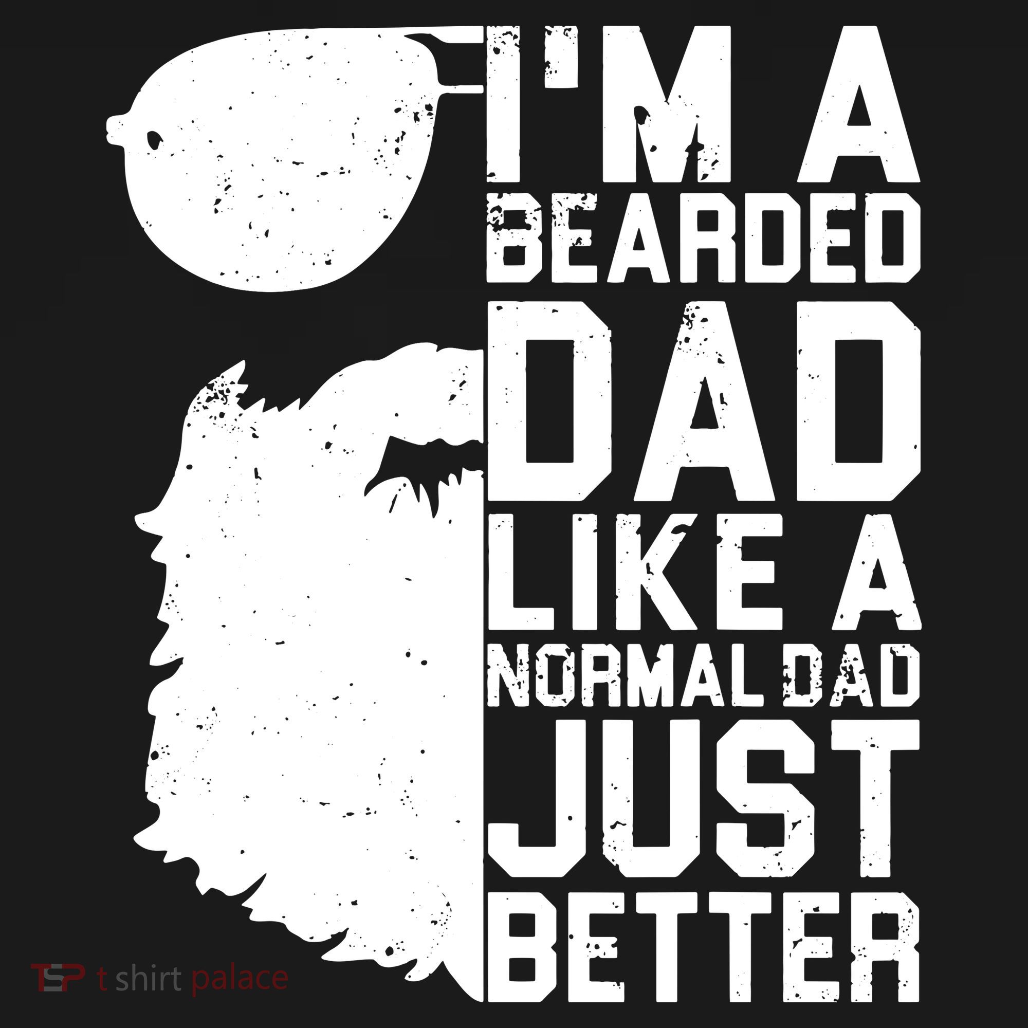 Mens Bearded Dad Shirt Funny Beard Humor Father's Day Gift Idea Polo
