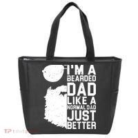 Mens Bearded Dad Shirt Funny Beard Humor Father's Day Gift Idea Tote Bag thumb 0