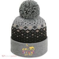 Mama Bear Different Not Less Autism Awareness The Baniff Cuffed Pom Beanie thumb 0