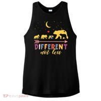 Mama Bear Different Not Less Autism Awareness Ladies PosiCharge Tri-Blend Wicking Tank thumb 0