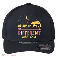 Mama Bear Different Not Less Autism Awareness Flexfit Unipanel Trucker Cap thumb 0