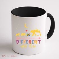 Mama Bear Different Not Less Autism Awareness Coffee Mug thumb 1