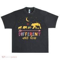 Mama Bear Different Not Less Autism Awareness Urban Oversized Heavyweight T-Shirt thumb 0