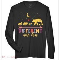 Mama Bear Different Not Less Autism Awareness Zone Performance Long-Sleeve T-Shirt thumb 0