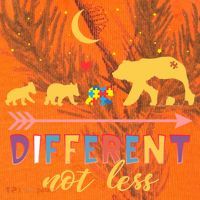 Mama Bear Different Not Less Autism Awareness Kati Licensed 12" Camo Cuffed Beanie thumb 2