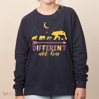 Mama Bear Different Not Less Autism Awareness Women's Sweatshirt thumb 0