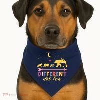Mama Bear Different Not Less Autism Awareness USA-Made Doggie Bandana thumb 1