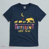 Mama Bear Different Not Less Autism Awareness T-Shirt thumb 5