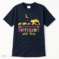 Mama Bear Different Not Less Autism Awareness Tall T-Shirt thumb 0