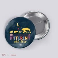 Mama Bear Different Not Less Autism Awareness Button thumb 0
