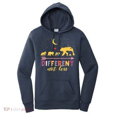 Mama Bear Different Not Less Autism Awareness Women's Hoodie