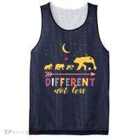 Mama Bear Different Not Less Autism Awareness Mesh Reversible Basketball Jersey Tank thumb 0