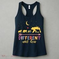 Mama Bear Different Not Less Autism Awareness Women's Tank Top thumb 3