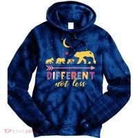 Mama Bear Different Not Less Autism Awareness Tie Dye Hoodie thumb 0