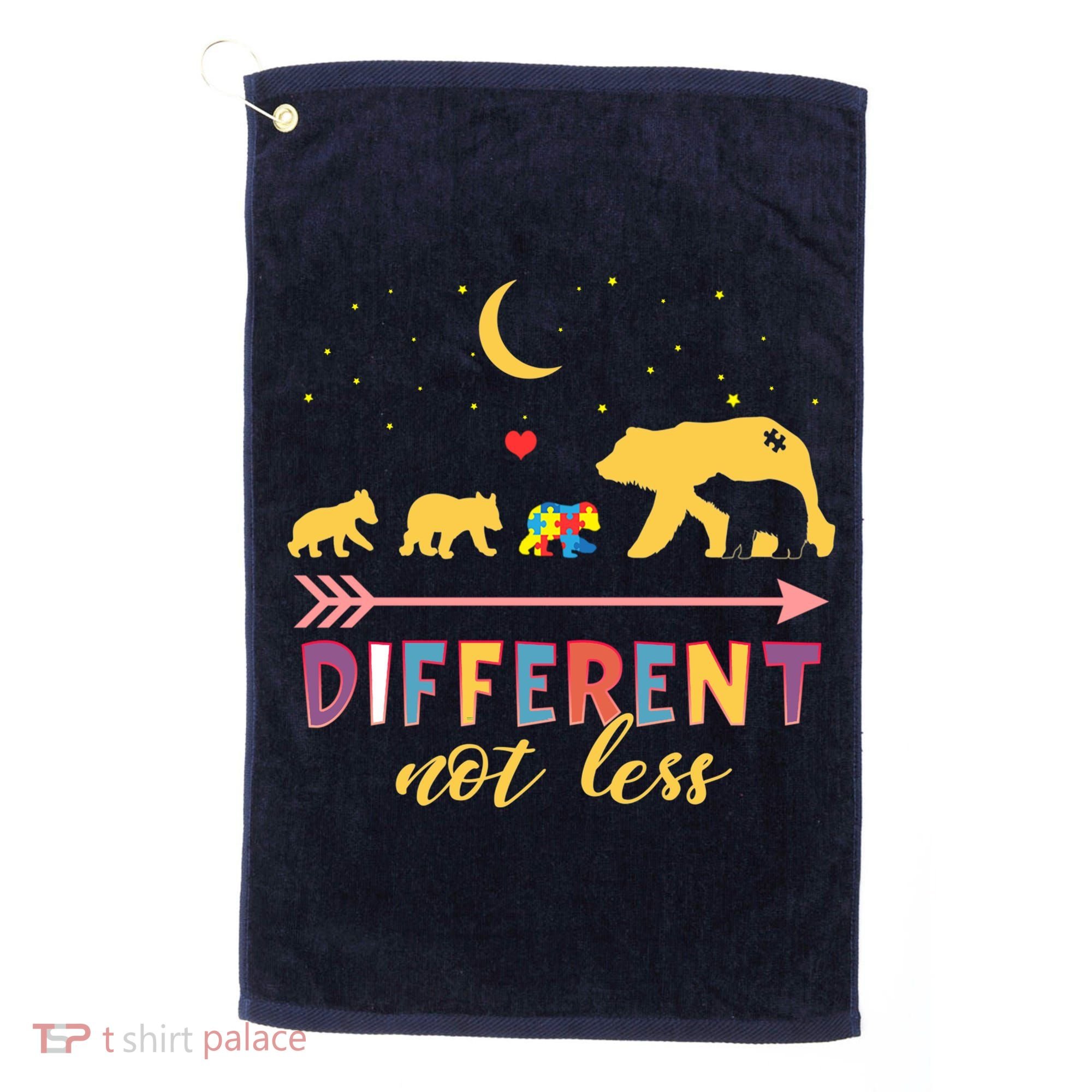 Mama Bear Different Not Less Autism Awareness Golf Towel