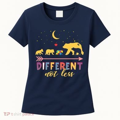 Mama Bear Different Not Less Autism Awareness Women's T-Shirt