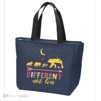 Mama Bear Different Not Less Autism Awareness Tote Bag thumb 3