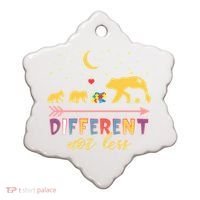 Mama Bear Different Not Less Autism Awareness Ceramic Ornament thumb 0