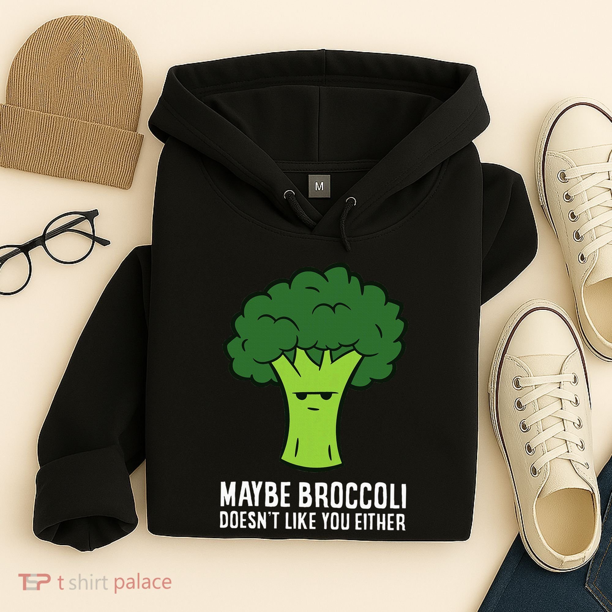 Maybe Broccoli DoesnT Like You Either Vegetable Brokkoli Hoodie
