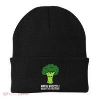 Maybe Broccoli DoesnT Like You Either Vegetable Brokkoli Beanie thumb 0