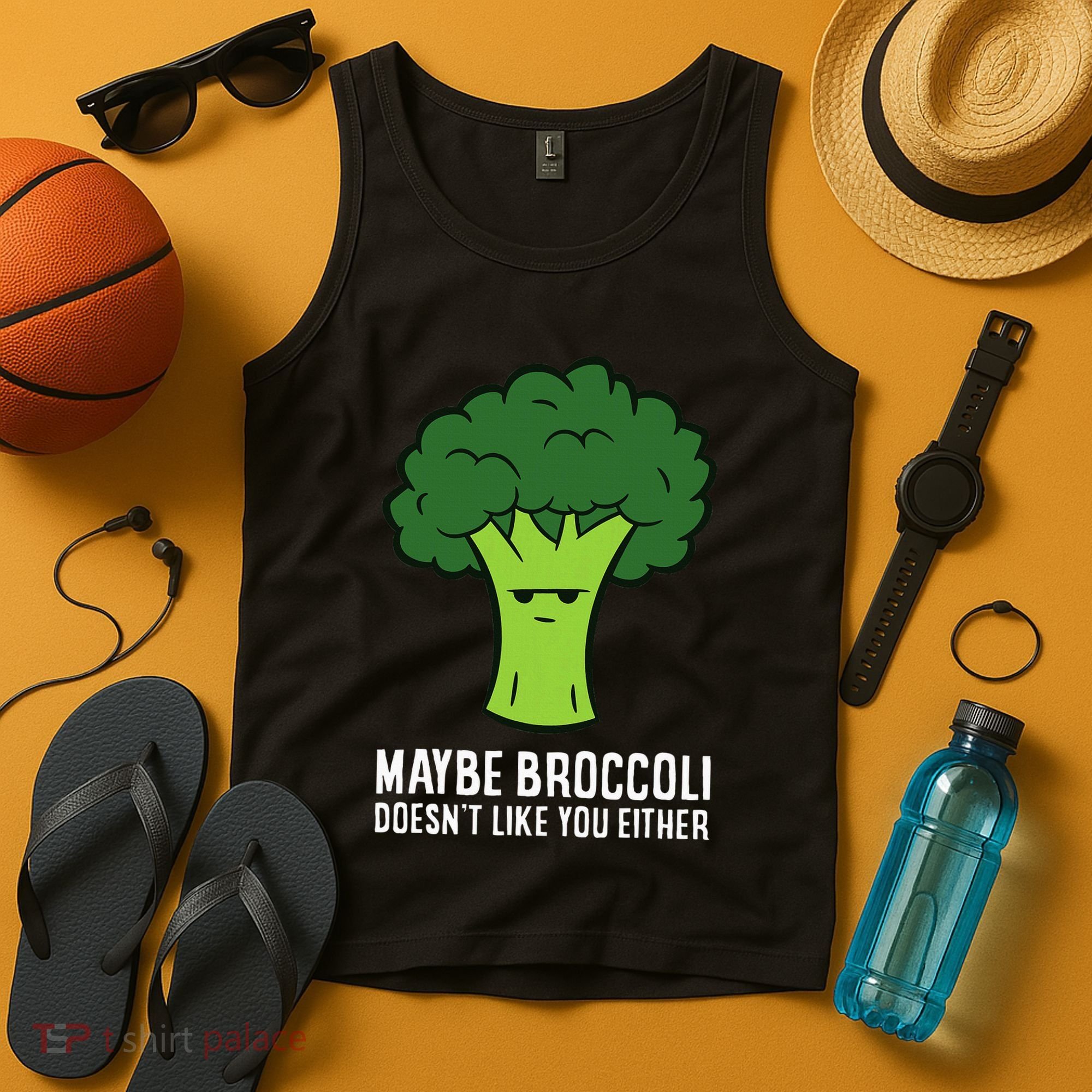 Maybe Broccoli DoesnT Like You Either Vegetable Brokkoli Tank Top