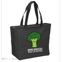 Maybe Broccoli DoesnT Like You Either Vegetable Brokkoli Tote Bag thumb 2
