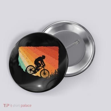 Mountain Biking Design Mountain Bike Button
