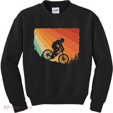 Mountain Biking Design Mountain Bike Kids Sweatshirt