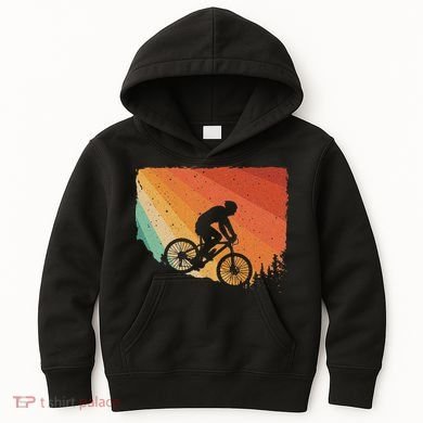 Mountain Biking Design Mountain Bike Kids Hoodie