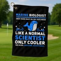 Marine Biologist Definition Marine Biology Golf Towel thumb 1