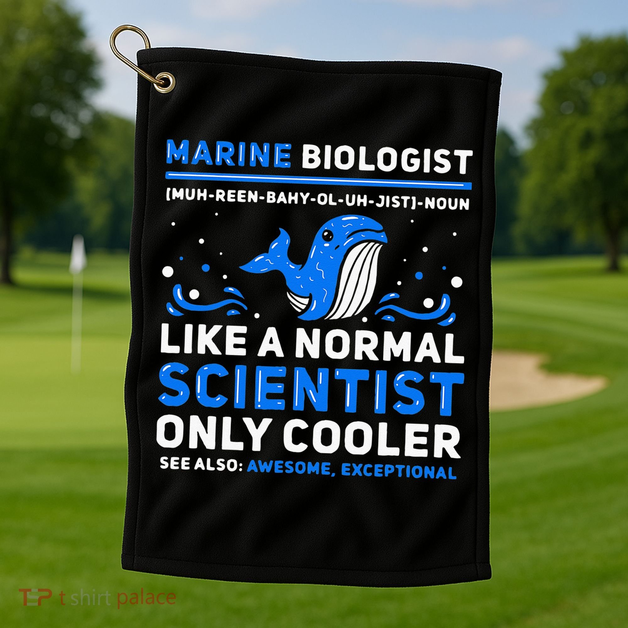 Marine Biologist Definition Marine Biology Golf Towel
