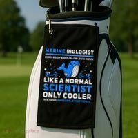 Marine Biologist Definition Marine Biology Golf Towel thumb 2