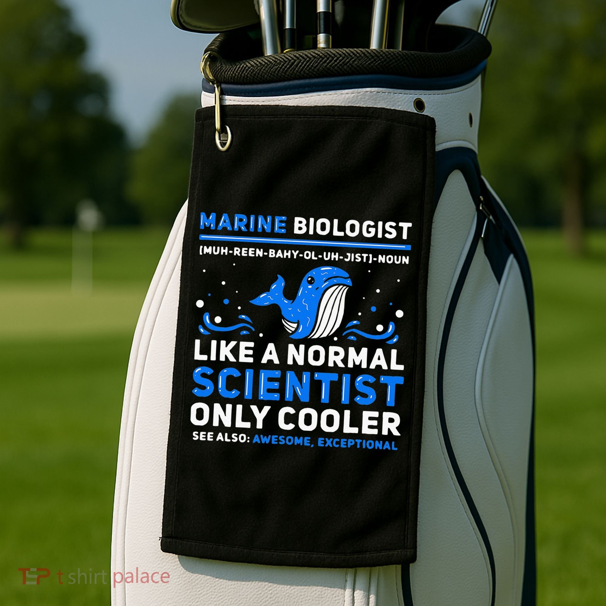 Marine Biologist Definition Marine Biology Golf Towel