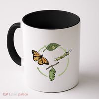 Monarch Butterfly Evolution Cute Butterfly Coffee Mug thumb 0
