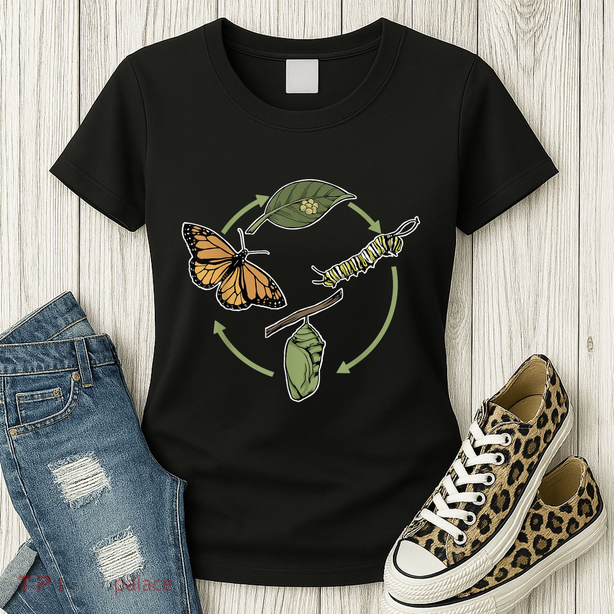 Monarch Butterfly Evolution Cute Butterfly Women's T-Shirt