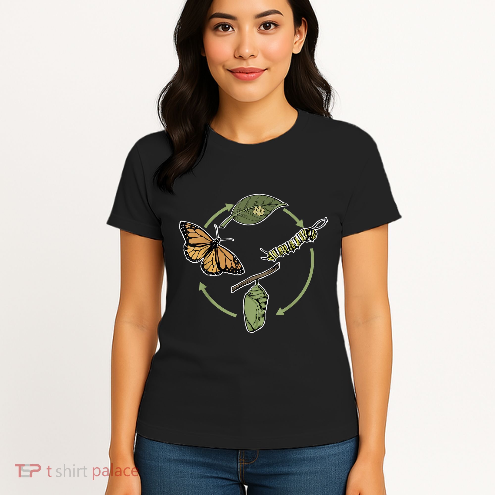 Monarch Butterfly Evolution Cute Butterfly Women's T-Shirt