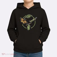Monarch Butterfly Evolution Cute Butterfly Kids Hoodie thumb 2