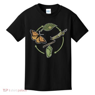 Monarch Butterfly Evolution Cute Butterfly Kids T-Shirt