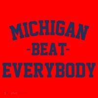 Michigan Beat Everybody National Champs Santa Hat thumb 1