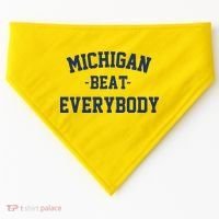 Michigan Beat Everybody National Champs USA-Made Doggie Bandana thumb 0