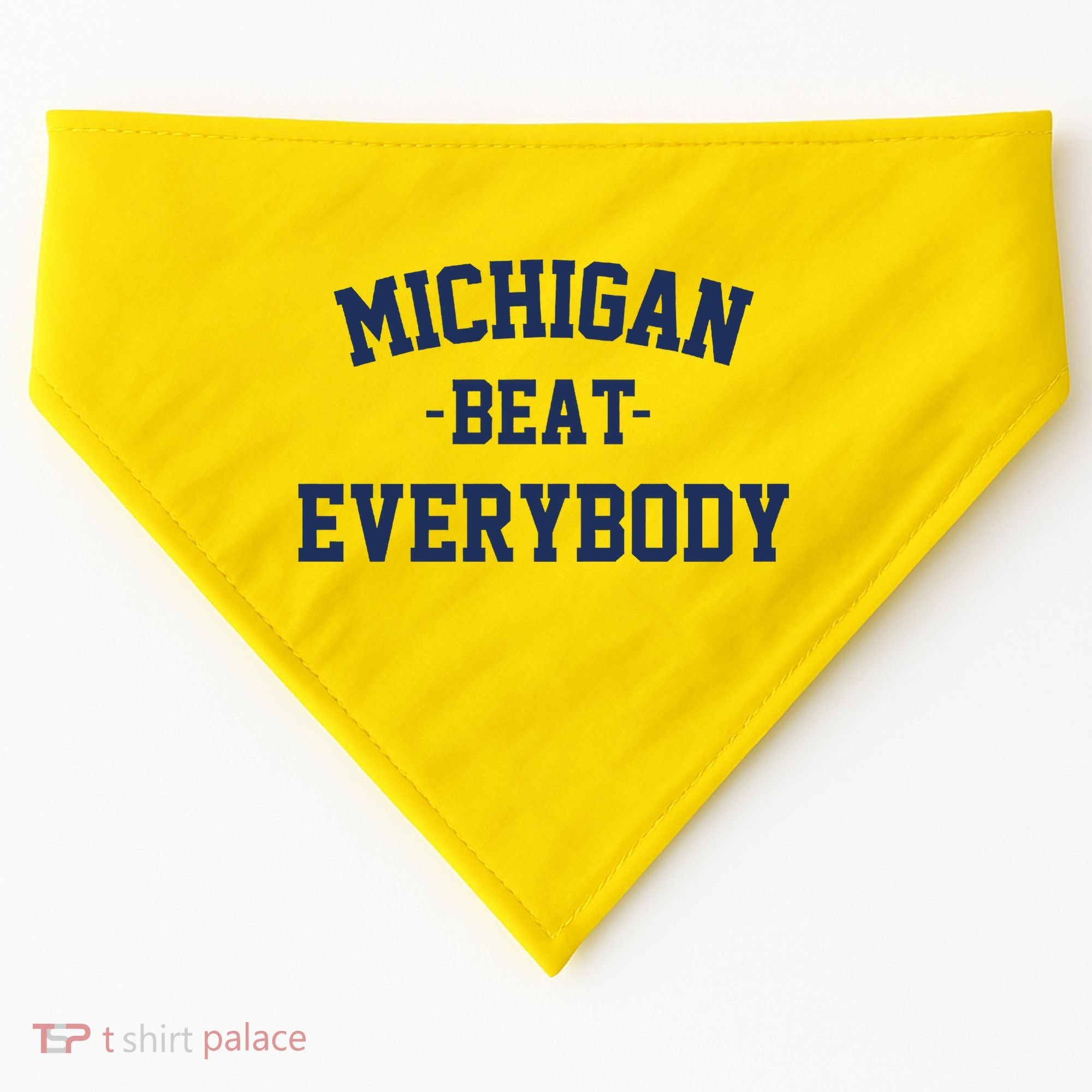Michigan Beat Everybody National Champs USA-Made Doggie Bandana
