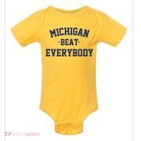 Michigan Beat Everybody National Champs Baby Bodysuit thumb 0