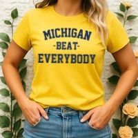 Michigan Beat Everybody National Champs Women's T-Shirt thumb 2
