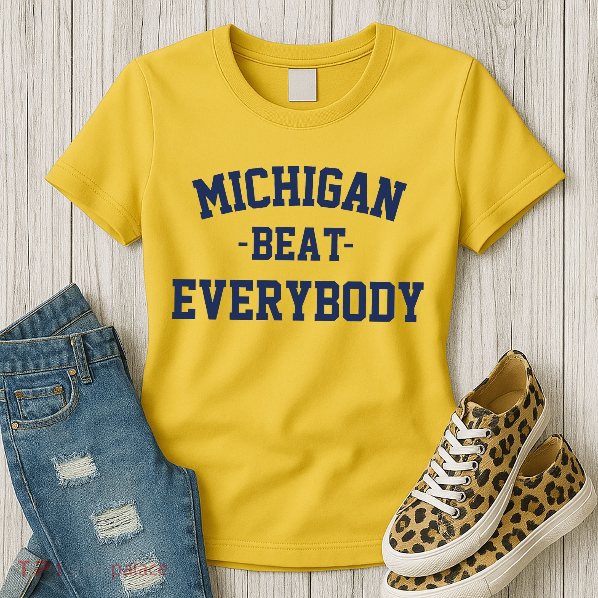 Michigan Beat Everybody National Champs Women's T-Shirt