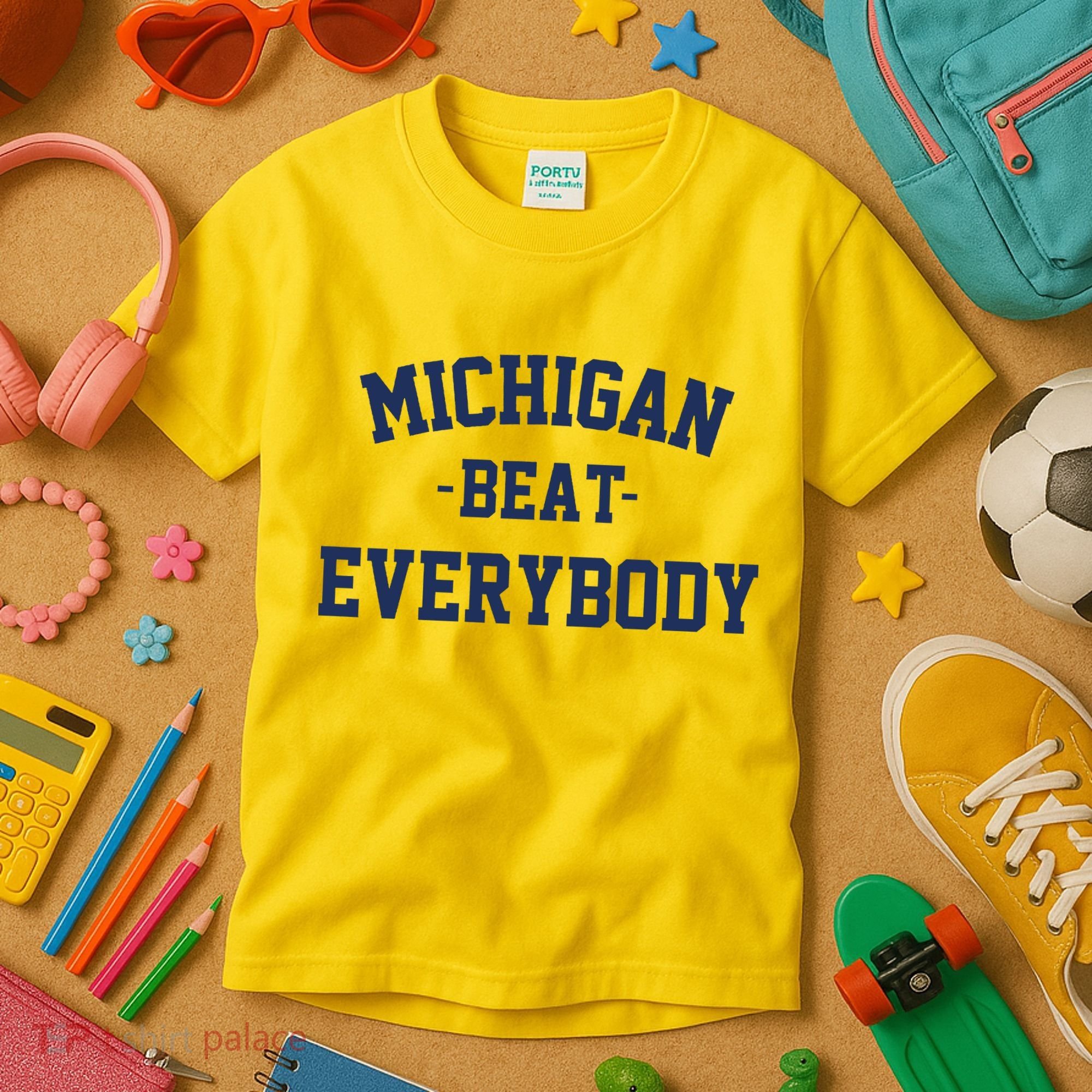 Michigan Beat Everybody National Champs Kids T-Shirt