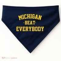 Michigan Beat Everybody National Champs USA-Made Doggie Bandana thumb 0
