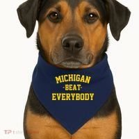 Michigan Beat Everybody National Champs USA-Made Doggie Bandana thumb 1