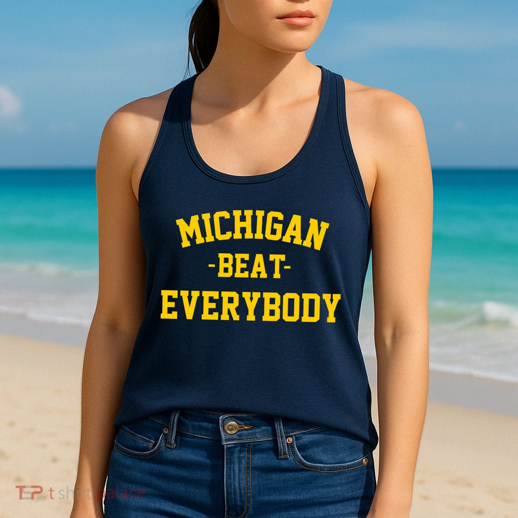 Michigan Beat Everybody National Champs Women's Tank Top