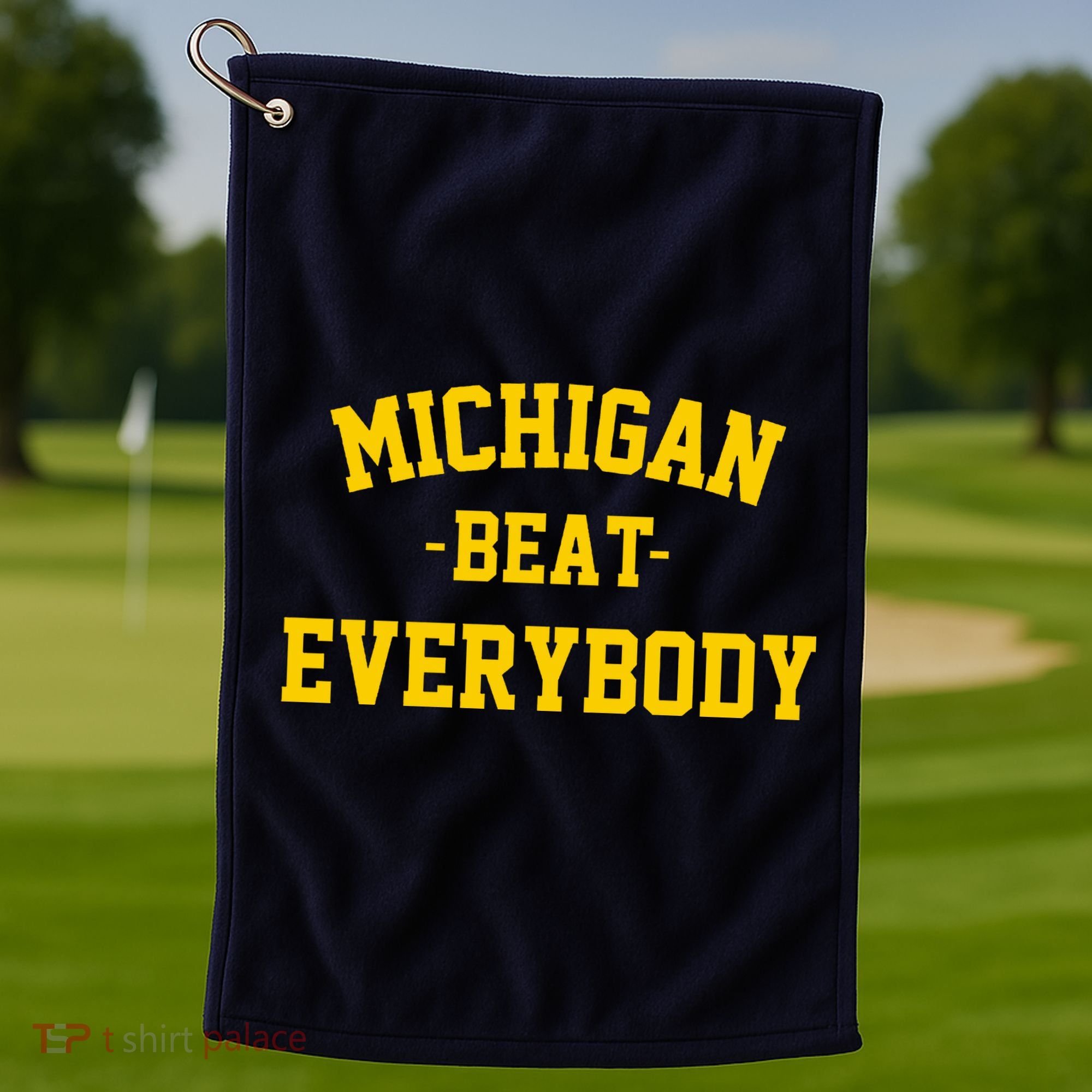 Michigan Beat Everybody National Champs Golf Towel