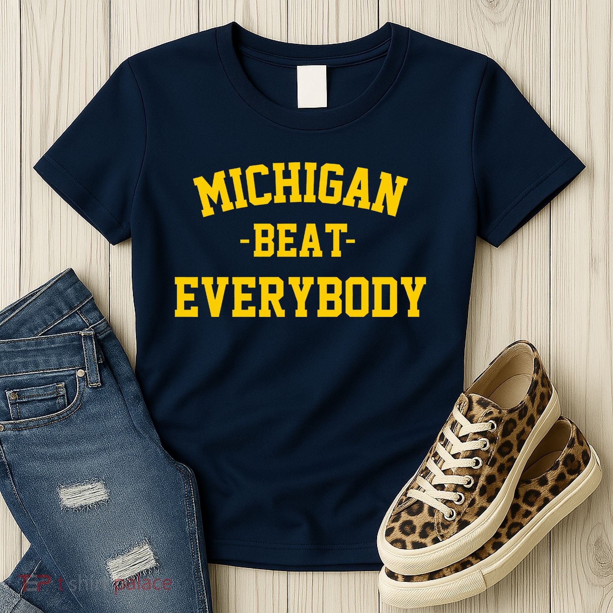 Michigan Beat Everybody National Champs Women's T-Shirt